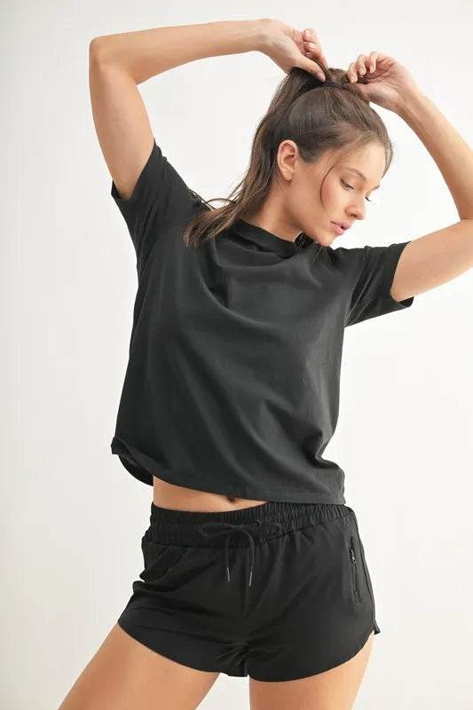 MONO B Round Neck Short Sleeve T-Shirt - Shop Style & More | Fresh Looks, Everyday Deals & Free Shipping