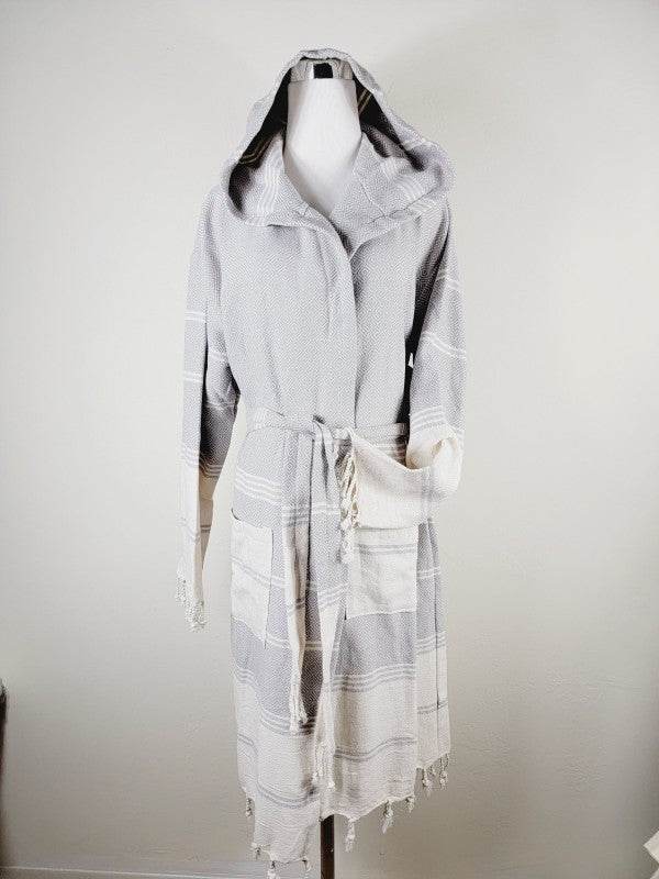 Unisex Robe, Beach or spa Robe with pockets - Gray - Shop Style & More | Fresh Looks, Everyday Deals & Free Shipping