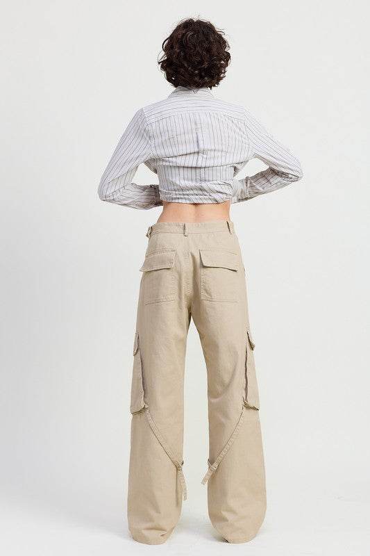 CARGO PANTS WITH POCKET DETAIL - Shop Style & More | Fresh Looks, Everyday Deals & Free Shipping