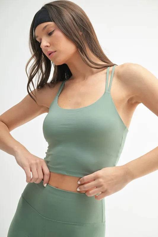MONO B Venice Cloud Light Crisscross Sports Bra - Shop Style & More | Fresh Looks, Everyday Deals & Free Shipping