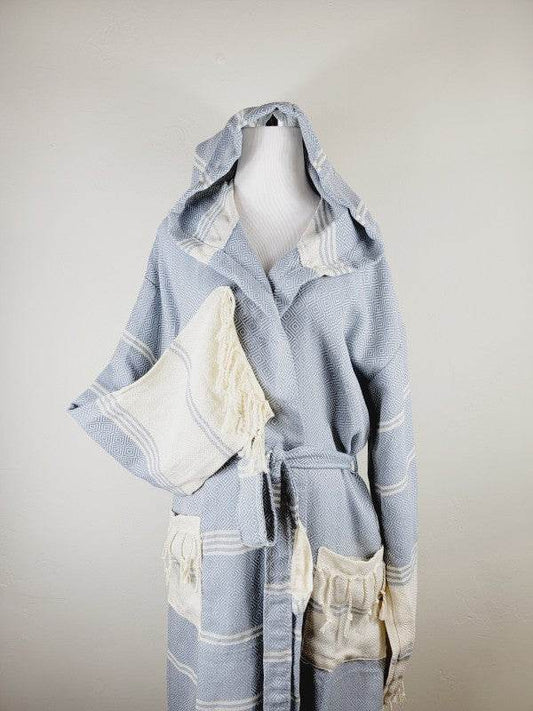 Unisex Robe, Beach or spa Robe with pockets - Sky - Shop Style & More | Fresh Looks, Everyday Deals & Free Shipping