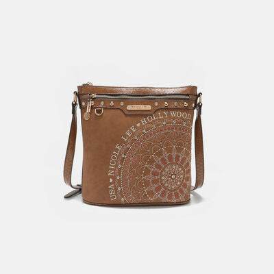 Nicole Lee USA Metallic Stitching Embroidery Inlaid Rhinestone Crossbody Bag - Shop Style & More | Fresh Looks, Everyday Deals & Free Shipping