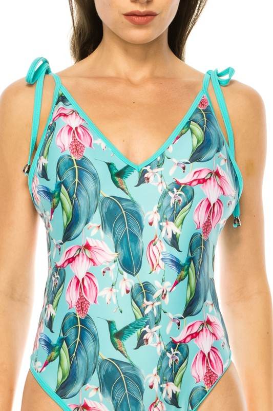 ONE PIECE BATHING SUIT FLORAL PRINT SHOULER TOP TI - Shop Style & More | Fresh Looks, Everyday Deals & Free Shipping