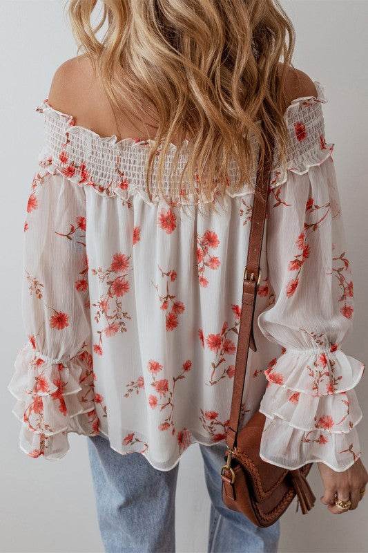 Catalina Off Shoulder Ruffled Sleeve Blouse - Shop Style & More | Fresh Looks, Everyday Deals & Free Shipping