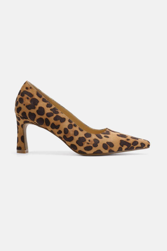 Beast Fashion Faux Suede Leopard Point Toe Pumps - Shop Style & More | Fresh Looks, Everyday Deals & Free Shipping