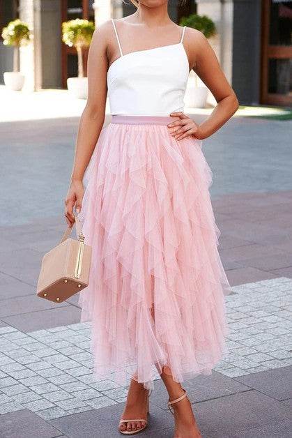 A Line Long Tulle Tiered Skirts - Shop Style & More | Fresh Looks, Everyday Deals & Free Shipping