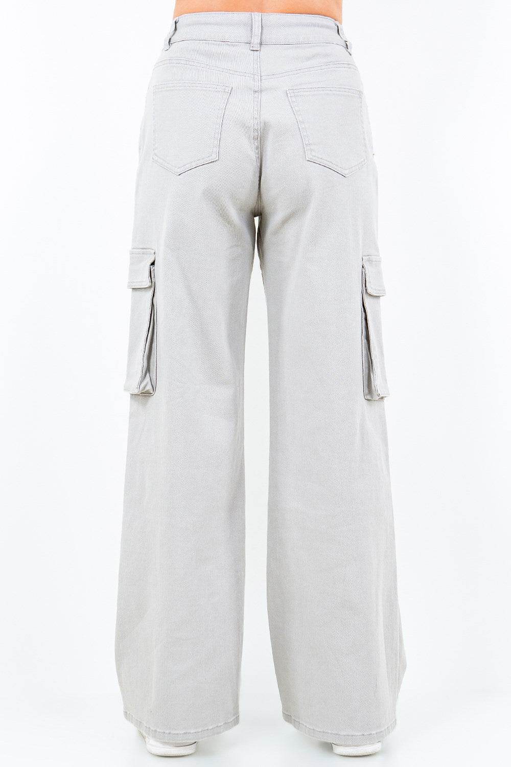 American Bazi Full Size Drawstring Wide Leg Cargo Pants Plus Size - Shop Style & More | Fresh Looks, Everyday Deals & Free Shipping