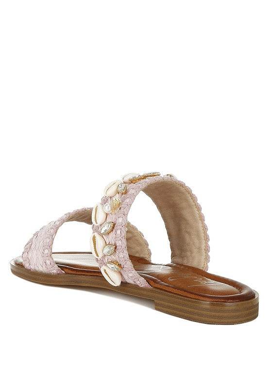 Shellfish Raffia Slip On Sandals - Shop Style & More | Fresh Looks, Everyday Deals & Free Shipping