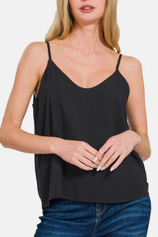 Zenana Two Layered Spaghetti Strap Cami - Shop Style & More | Fresh Looks, Everyday Deals & Free Shipping