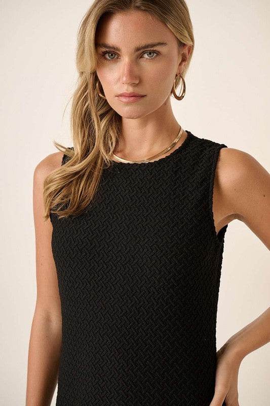 Mittoshop Side Slit Round Neck Sleeveless Dress - Shop Style & More | Fresh Looks, Everyday Deals & Free Shipping