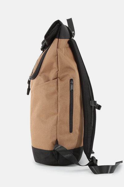 Himawari Contrast Waterproof Canvas Backpack Bag - Shop Style & More | Fresh Looks, Everyday Deals & Free Shipping