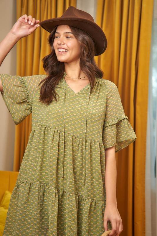 Floral print v-neck mini dress - Shop Style & More | Fresh Looks, Everyday Deals & Free Shipping