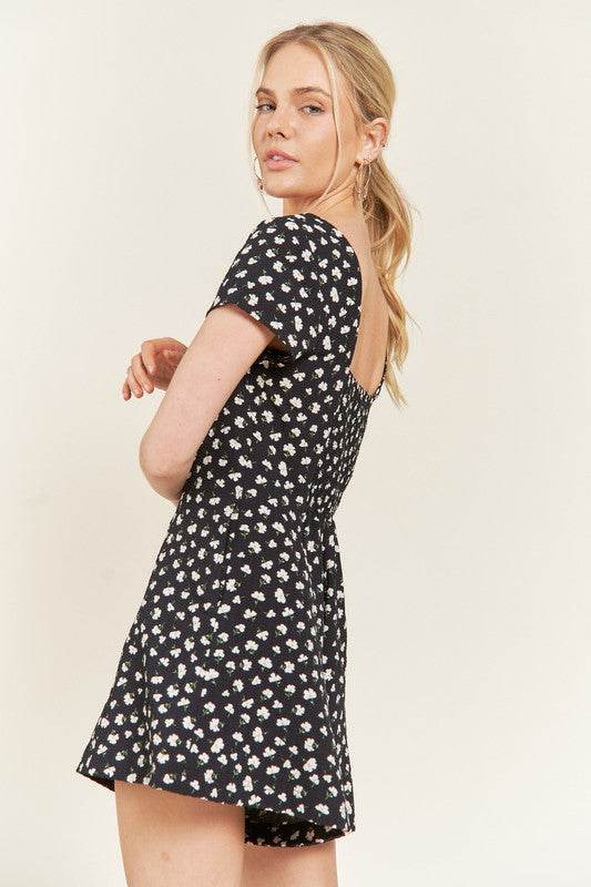 FLORAL BUTTON DOWN ROMPER - Shop Style & More | Fresh Looks, Everyday Deals & Free Shipping
