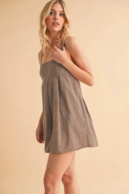 Aemi+Co Plaid Square Neck Romper - Shop Style & More | Fresh Looks, Everyday Deals & Free Shipping