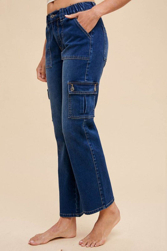 Annie Wear Straight Leg Jeans with Cargo Pockets - Shop Style & More | Fresh Looks, Everyday Deals & Free Shipping