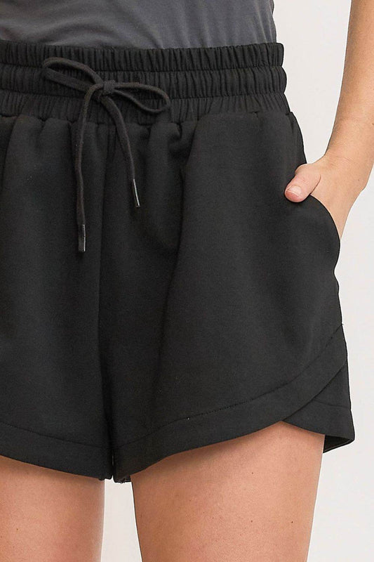 Umgee Full Size Drawstring Sweatshorts with Pockets Plus Size - Shop Style & More | Fresh Looks, Everyday Deals & Free Shipping