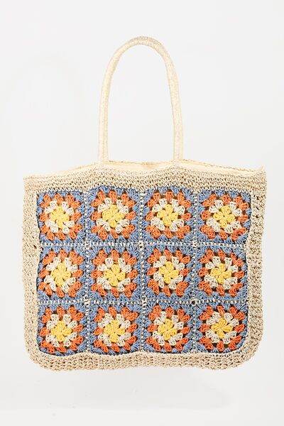 Fame Flower Braided Tote Bag - Shop Style & More | Fresh Looks, Everyday Deals & Free Shipping