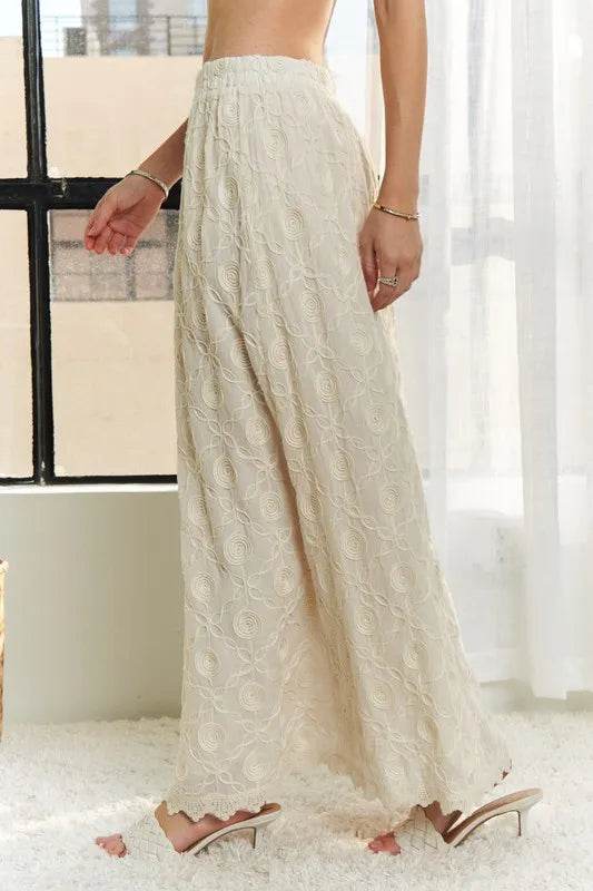 ADORA Elastic Waist Applique Maxi Skirt - Shop Style & More | Fresh Looks, Everyday Deals & Free Shipping