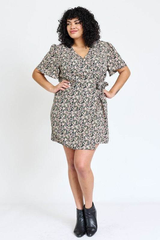 Ditsy Floral Wrap Dress - Shop Style & More | Fresh Looks, Everyday Deals & Free Shipping