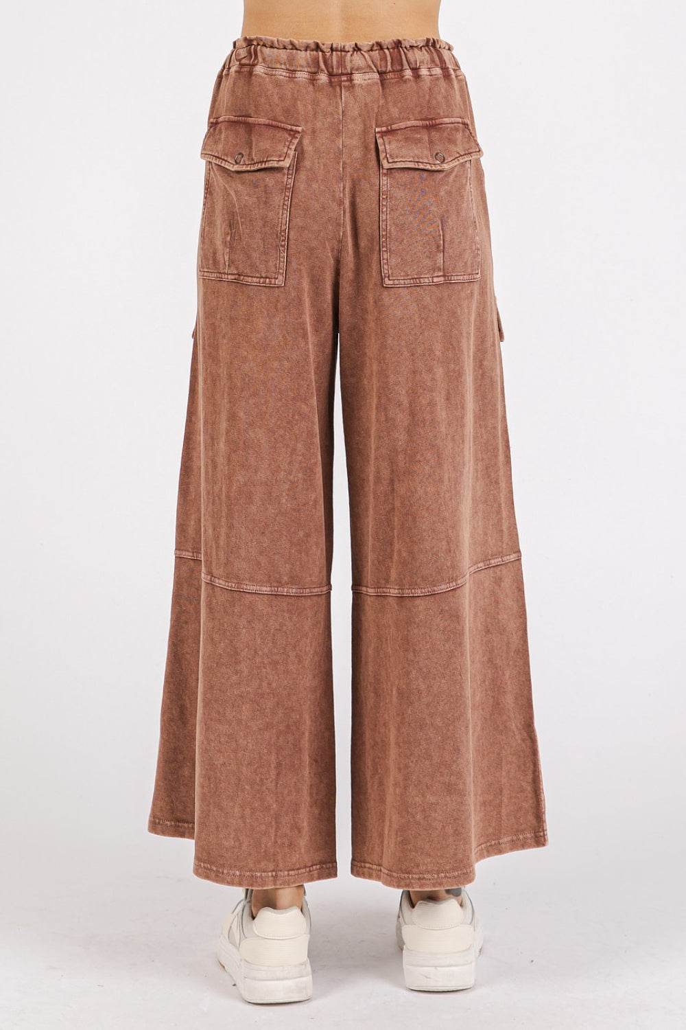 Mittoshop French Terry Cargo Wide Leg Pants - Shop Style & More | Fresh Looks, Everyday Deals & Free Shipping