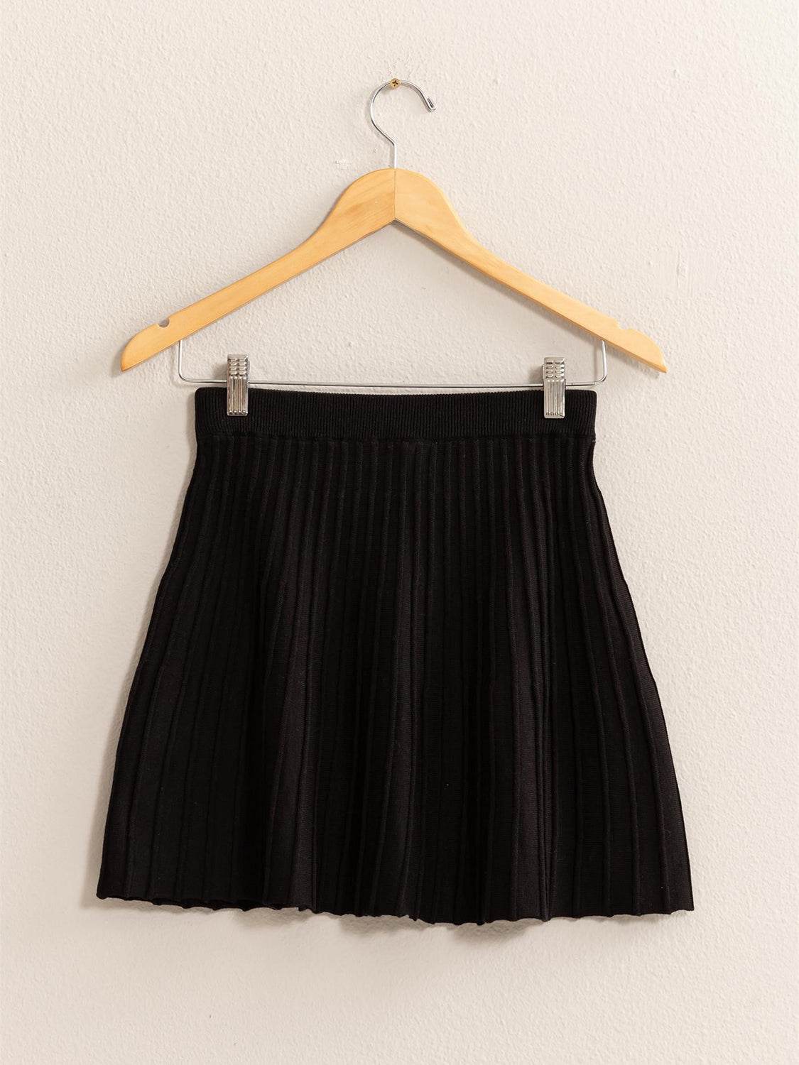 HYFVE High Waist Knit Pleated Flare Mini Skirt - Shop Style & More | Fresh Looks, Everyday Deals & Free Shipping