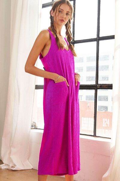 ADORA Textured Wide-Leg Jumpsuit - Shop Style & More | Fresh Looks, Everyday Deals & Free Shipping