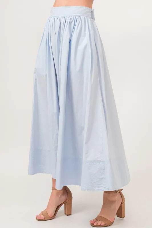 And The Why A-line Flowing Elastic Back Midi Skirt - Shop Style & More | Fresh Looks, Everyday Deals & Free Shipping