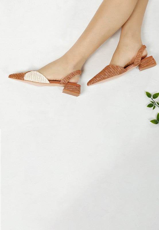 Kinjay Pointy Toe Slingback Sandals - Shop Style & More | Fresh Looks, Everyday Deals & Free Shipping