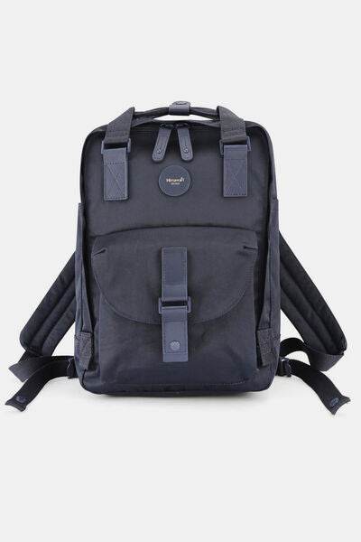 Himawari Contrast Waterproof Canvas Backpack Bag with Round Label - Shop Style & More | Fresh Looks, Everyday Deals & Free Shipping