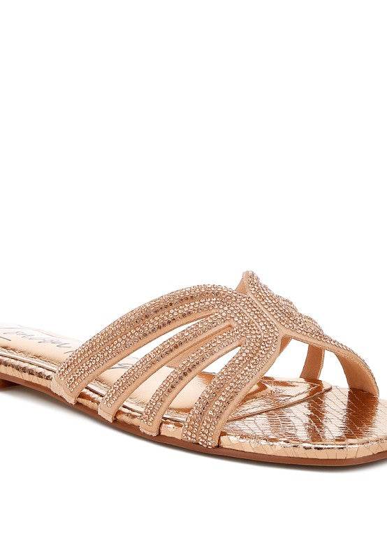Dindy Rhinestone Cut Out Flats - Shop Style & More | Fresh Looks, Everyday Deals & Free Shipping