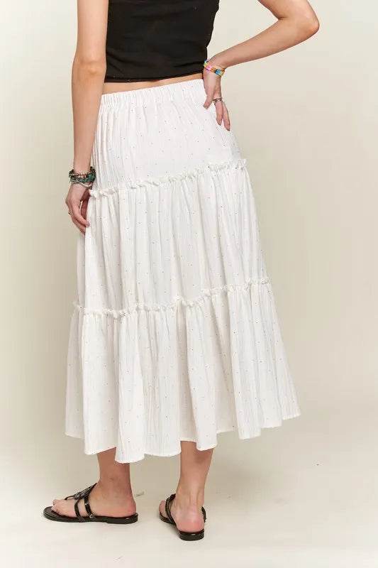 ADORA Rhinestone Accent Tiered Skirt - Shop Style & More | Fresh Looks, Everyday Deals & Free Shipping