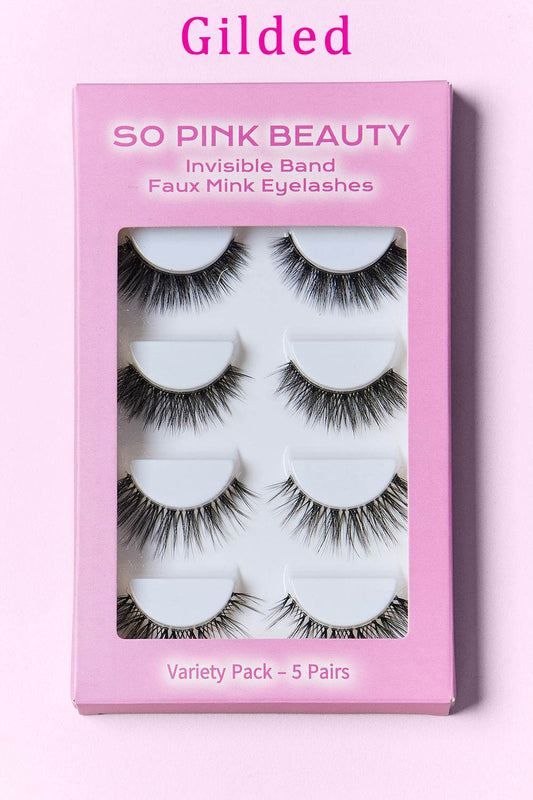 SO PINK BEAUTY Faux Mink Eyelashes Variety Pack 5 Pairs - Shop Style & More | Fresh Looks, Everyday Deals & Free Shipping