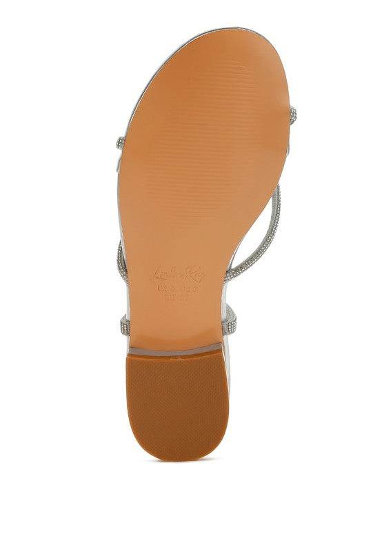 Babbity Rhinestone Embellished Lace-Up Sandals - Shop Style & More | Fresh Looks, Everyday Deals & Free Shipping