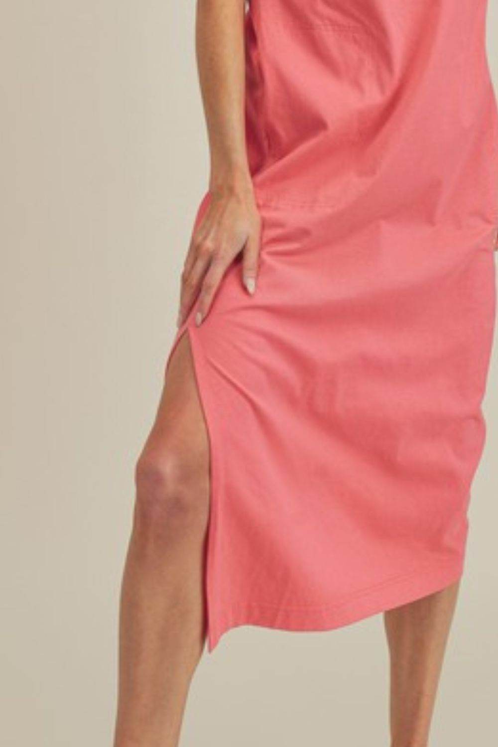 Aemi + Co Side Slit Round Neck Sleeveless Midi Dress - Shop Style & More | Fresh Looks, Everyday Deals & Free Shipping