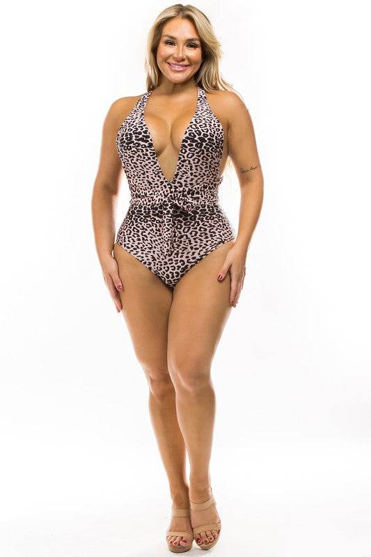 PLUS SIZE ANIMAL PRINT ONE PIECE - Shop Style & More | Fresh Looks, Everyday Deals & Free Shipping