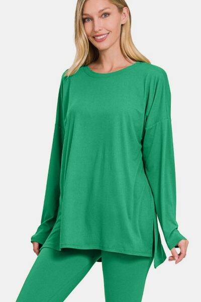 Zenana Full Size Brushed Microfiber Top and Leggings Lounge Set - Shop Style & More | Fresh Looks, Everyday Deals & Free Shipping