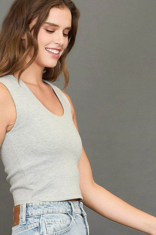 Umgee Full Size Scoop Neck Cropped Tank Plus Size - Shop Style & More | Fresh Looks, Everyday Deals & Free Shipping