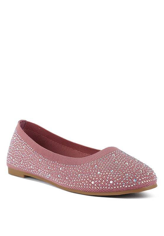 Splash Rhinestones Embellished Ballet Flats - Shop Style & More | Fresh Looks, Everyday Deals & Free Shipping