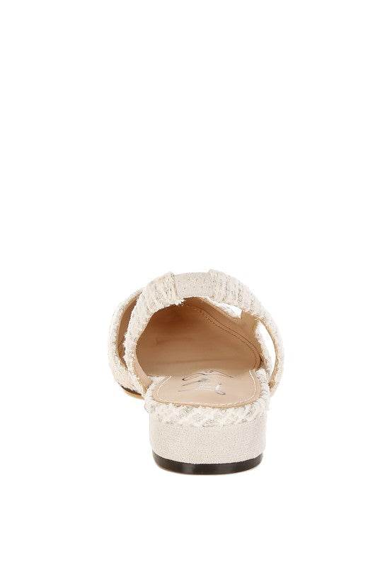 Karita Tweed Slingback Sandals - Shop Style & More | Fresh Looks, Everyday Deals & Free Shipping