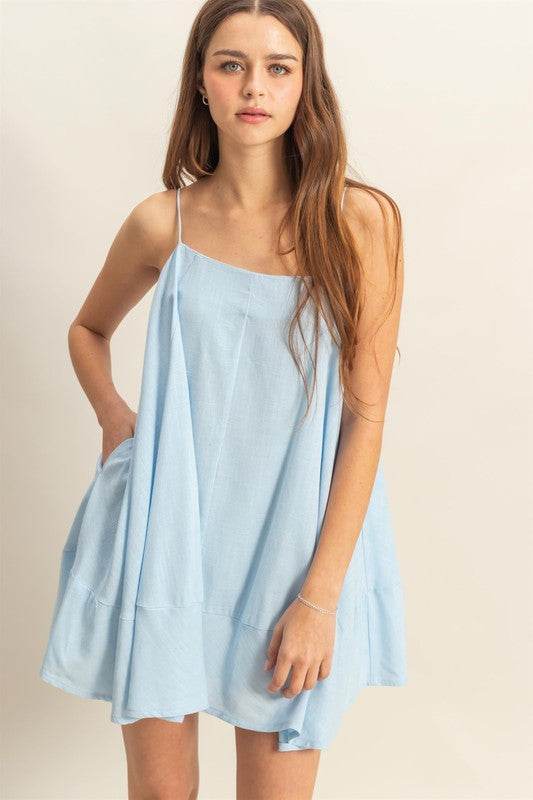 HYFVE A-Line Flowy Mini Cami Dress with Pockets - Shop Style & More | Fresh Looks, Everyday Deals & Free Shipping