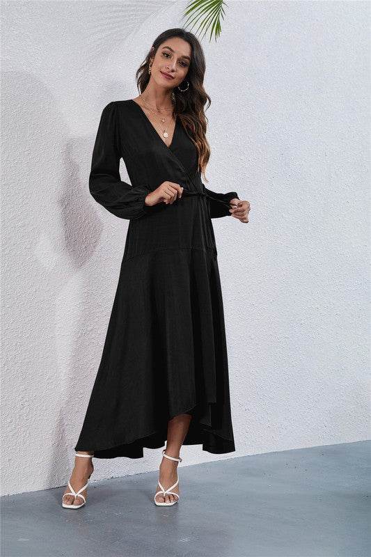 Women's V Neck Long Sleeve Maxi Dress - Shop Style & More | Fresh Looks, Everyday Deals & Free Shipping