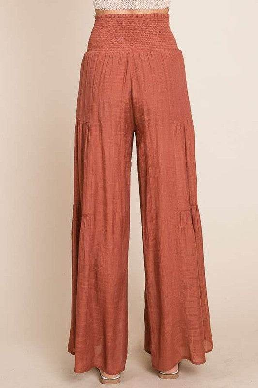 Tie front ruched waist back pants - Shop Style & More | Fresh Looks, Everyday Deals & Free Shipping