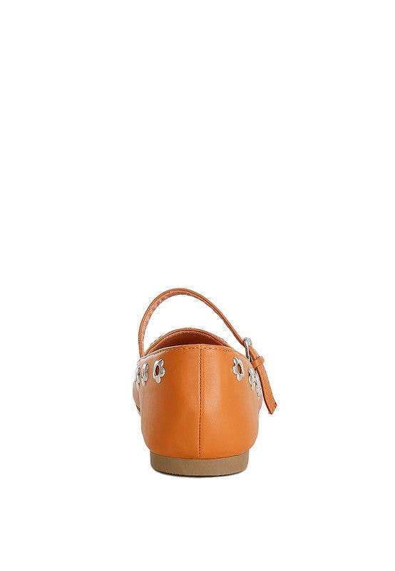 Tanzer Floral Eyelet Strapped Ballerinas - Shop Style & More | Fresh Looks, Everyday Deals & Free Shipping