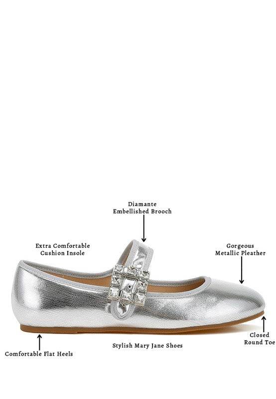Upstage Brooch Mary Jane Ballerinas - Shop Style & More | Fresh Looks, Everyday Deals & Free Shipping
