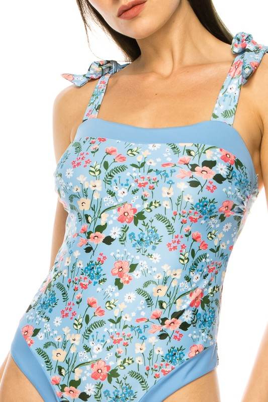 ONE PIECE BATHING SUIT FLORAL PRINT SHOULER TOP TI - Shop Style & More | Fresh Looks, Everyday Deals & Free Shipping