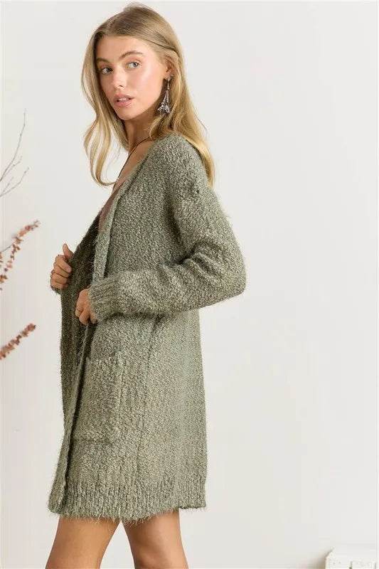 ADORA Comfy Fuzzy Sweater Cardigan - Shop Style & More | Fresh Looks, Everyday Deals & Free Shipping