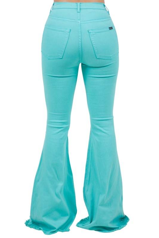 Rodeo Bell Bottom Turquoise/Brown- Inseam 34 - Shop Style & More | Fresh Looks, Everyday Deals & Free Shipping