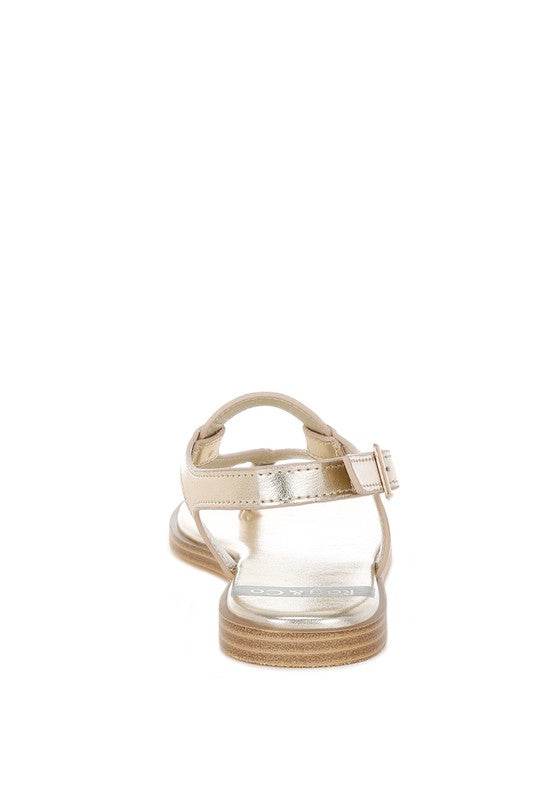 Zorad Metallic Genuine Leather Flats - Shop Style & More | Fresh Looks, Everyday Deals & Free Shipping