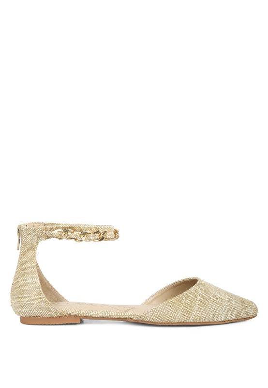 Buqisi Chain Embellished Flat Sandals - Shop Style & More | Fresh Looks, Everyday Deals & Free Shipping