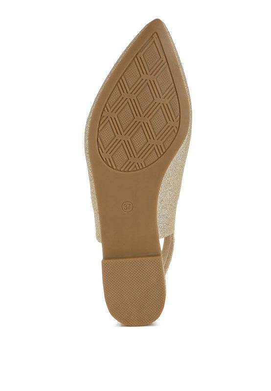 Giora Glitter Slingback Flat Sandals - Shop Style & More | Fresh Looks, Everyday Deals & Free Shipping